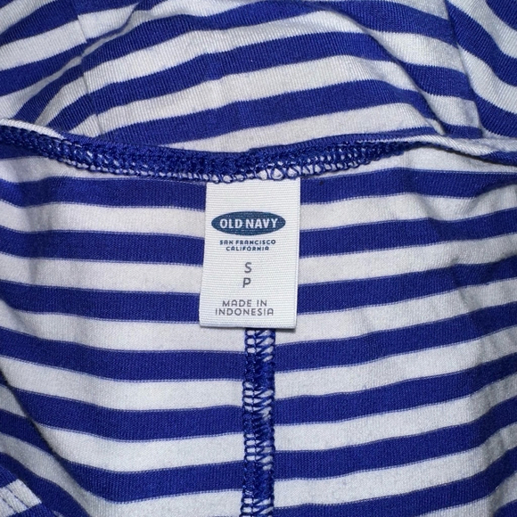 Women's Old Navy Dress Size Small Blue & White Striped Sleeveless - Picture 6 of 8
